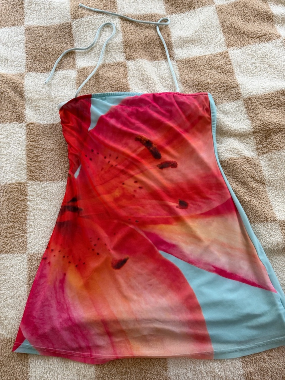 Peppermayo Every Time - Blue Floral Mini Dress